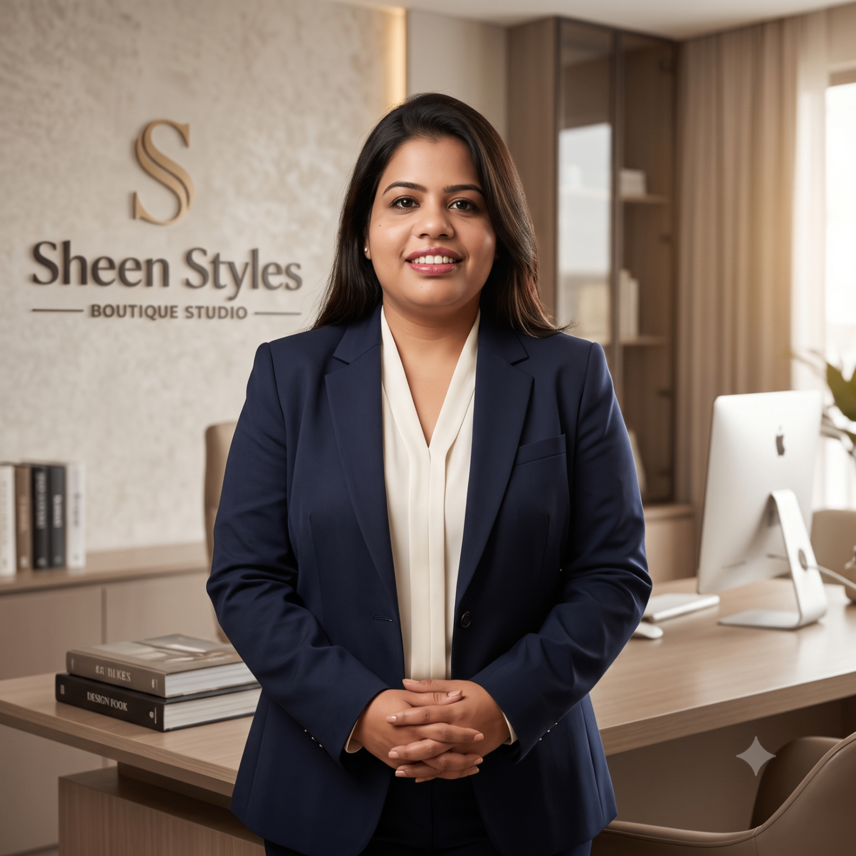 Firdaus Pal, founder and designer of Sheen Styles boutique, at her Gurgaon studio